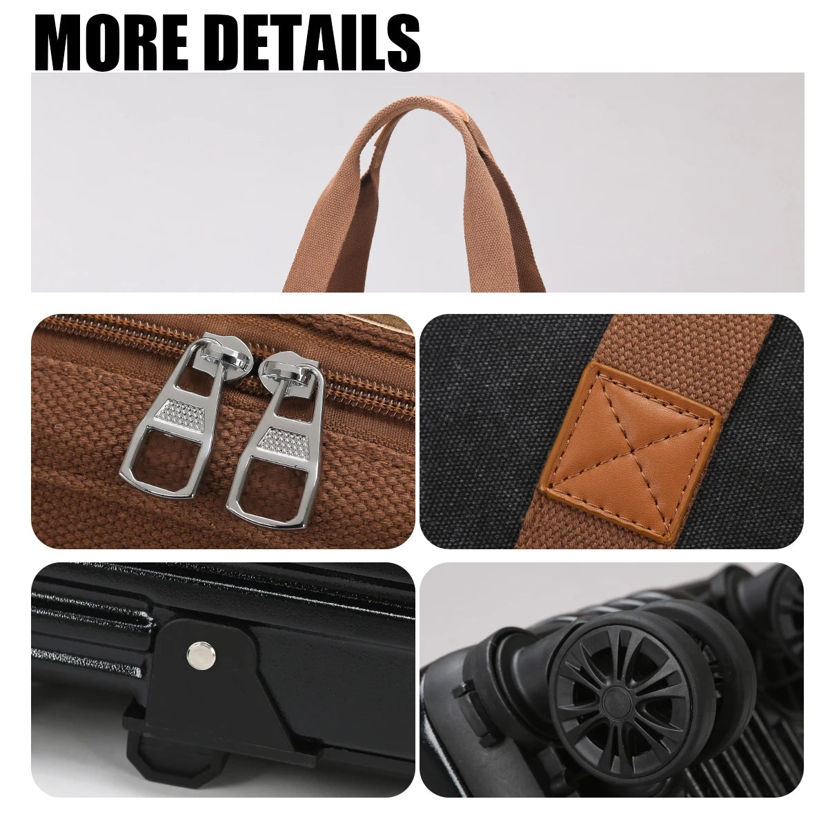 Pulley Luggage Bag, Universal Wheel Travel Bag, Foldableable Suitcase, Lightweight Trolley Bag, Large Capacity Hand-Pulled Backpack, Travel Cosmetics Bag