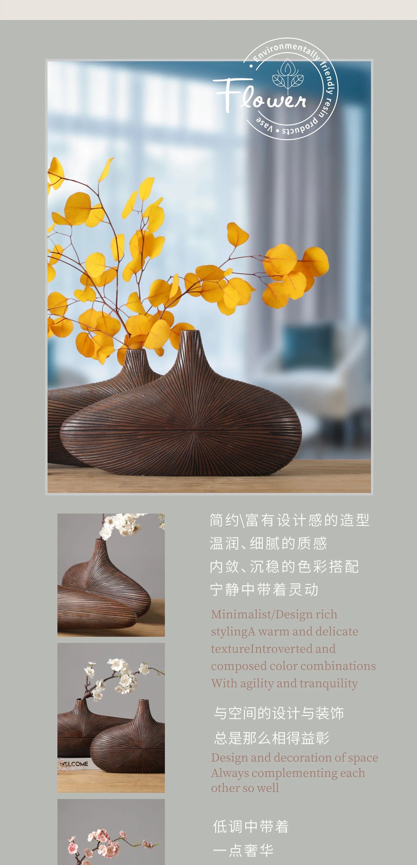 Deluxe Sense Light Luxury Living Room TV Cabinet Wine Cabinet Housewarming Gift Home Decor Vase Decoration Home Decoration