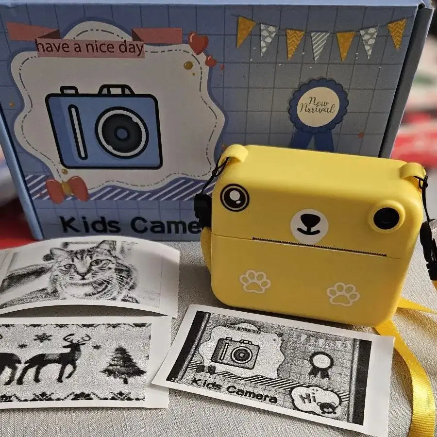 Kids Digital Camera Photography Instant Print Photo 1080P HD With Video Recorder Mini Thermal Printer Educational Birthday Gifts