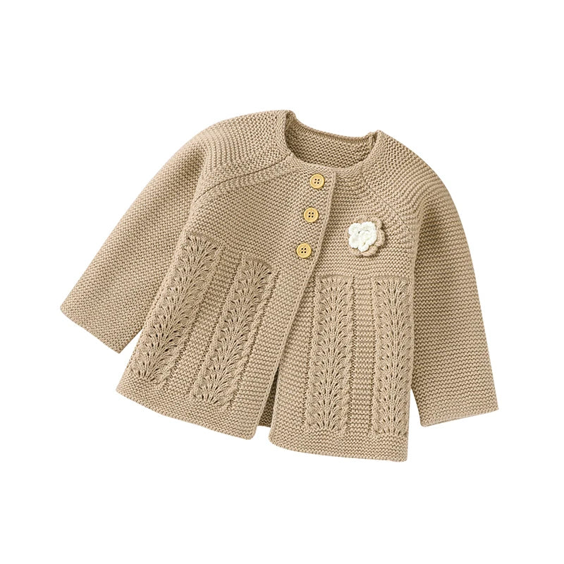 Baby Romper Set Knit Autumn Newborn Girl Boy Long Sleeve Coat Jumpsuit Outfit Hat 3PC Fashion Solid Infant Clothing Suit Sweater