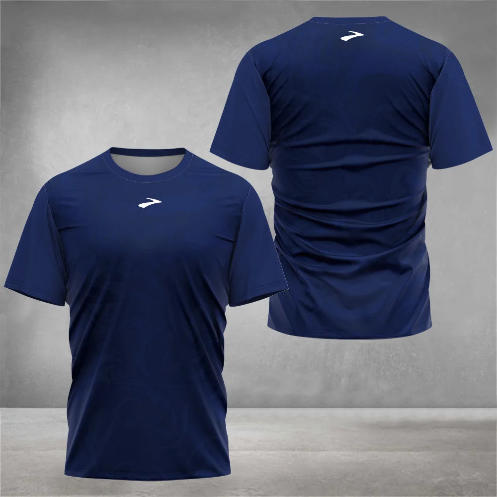 New Men's Crew Neck T-shirt Top Summer Holiday Lightweight Beach Short Sleeve Tee Tennis Badminton Volleyball Casual T-Shirt top