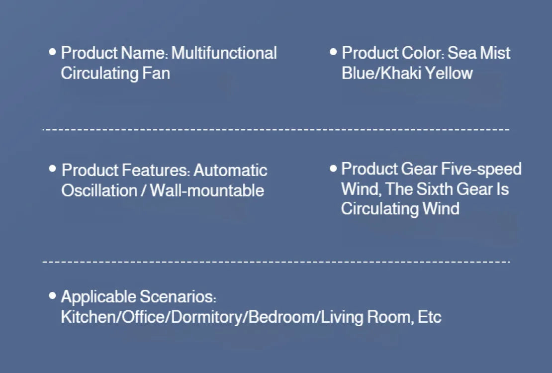 Desktop Circulating Small Wall Mounted Fan Multifunction Shaking Head Remote Control Quiet Cooling Fan For Home Office