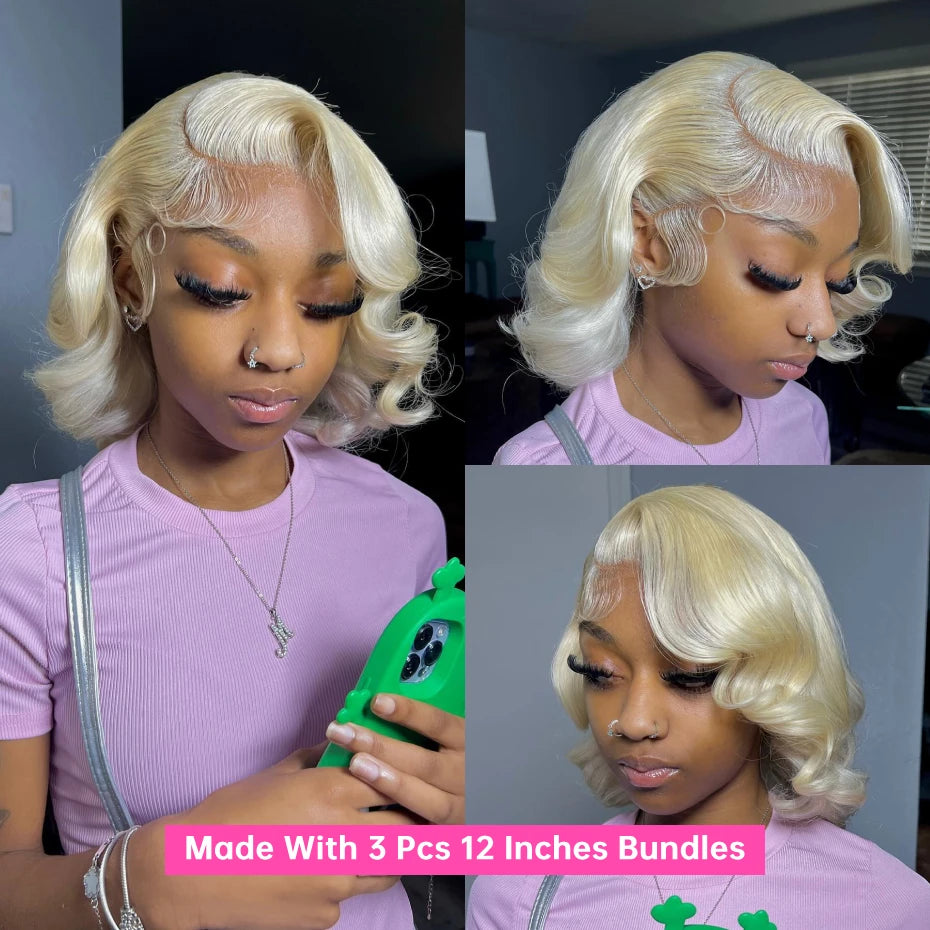 30 40 Inches 613 Honey Blonde Bundles 100% Human Hair Weave Bundles Double Track Peruvian Body Wave Bundles Human Hair Extension