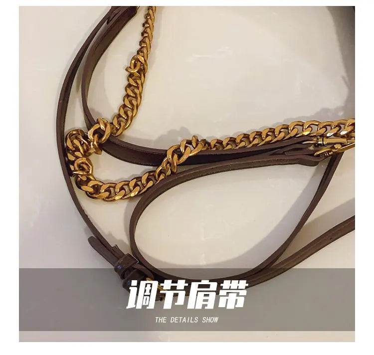 Luxury Brand Trendy Diaper Bag Stylish Leather Crossbody Handbag For Women Elegant Messenger Purse Minimalist Chic