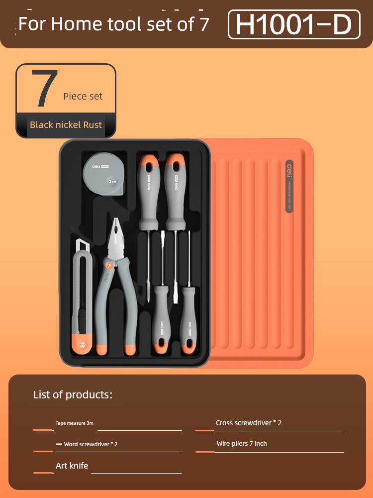 Deli Tools Household Hardware Car Tool Set