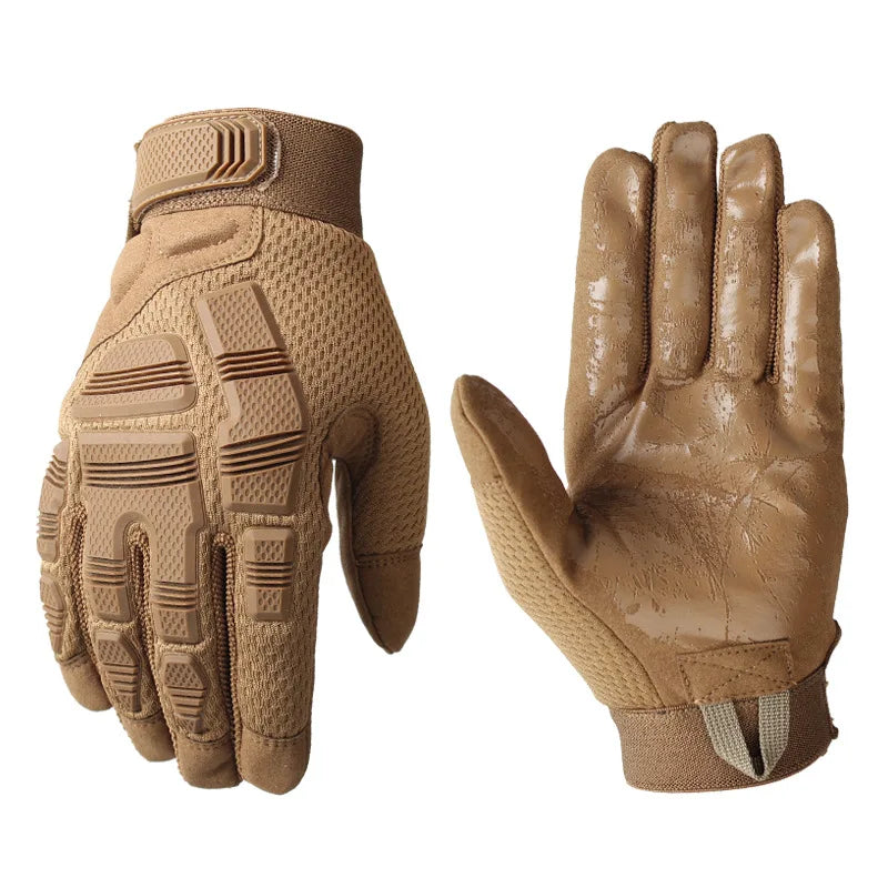 Outdoor Sports Tactical Gloves Full Finger Motorcycle Riding Gloves Men and Women Mountaineering Protective Clothing Gloves