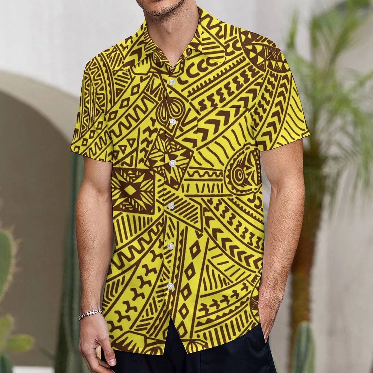 Custom Polynesian Tribal Couple Set Samoan Women'S Temperament Slim Dress Women'S Mermaid Maxi Skirt Men'S Shirt