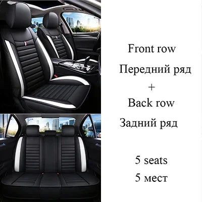 Universal Style Full Coverage Car Seat Cover for Dacia Duster Sandero Renault Clio Fiat Ypsilon Seat Arona Cors Car Accessories