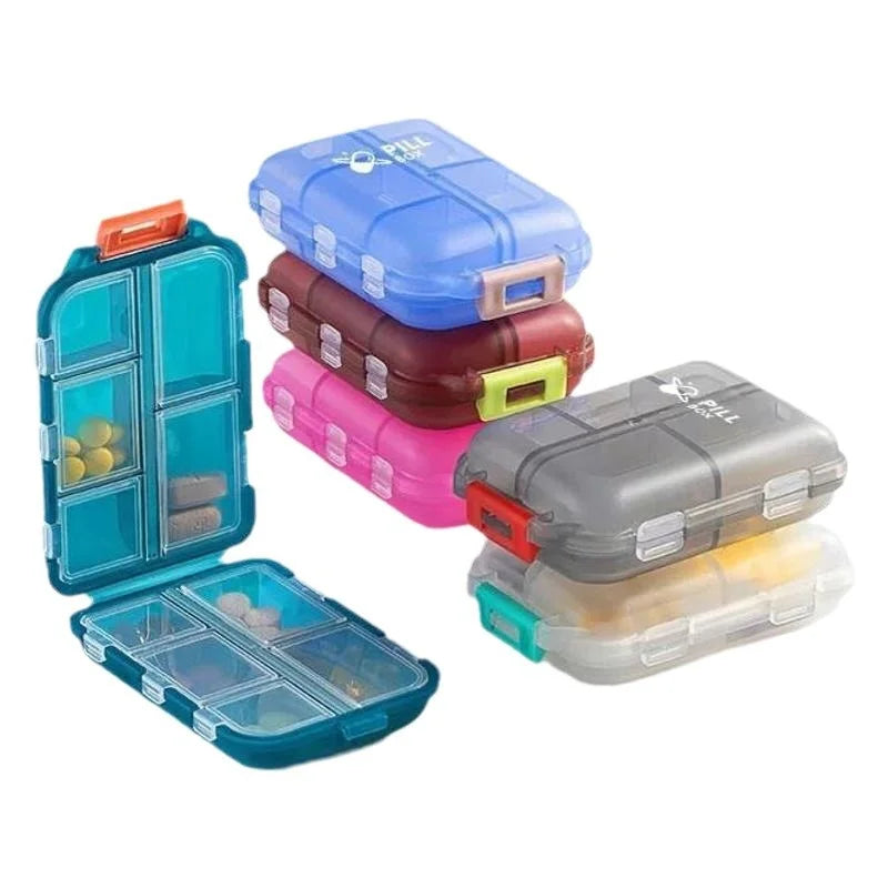 Travel Pill Organizer Moisture Proof Pills Box for Pocket Purse Daily Pill Case Portable Medicine Vitamin Holder Container