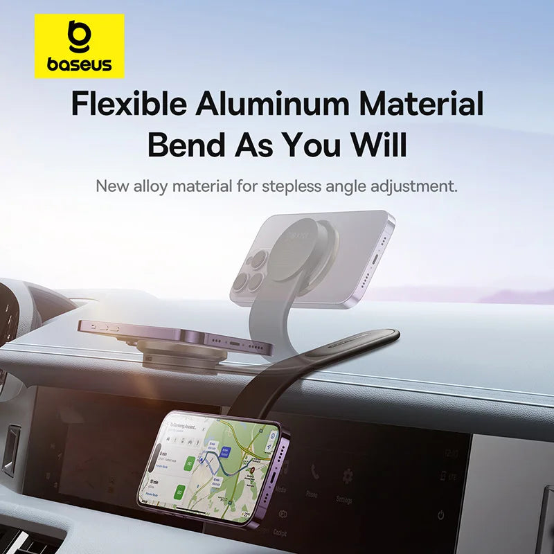 Baseus Magnetic Wireless Charger Car Phone Holder 15W Fast Charging Wireless Car Charger Holder For iPhone 16 15 14 13 Car Mount