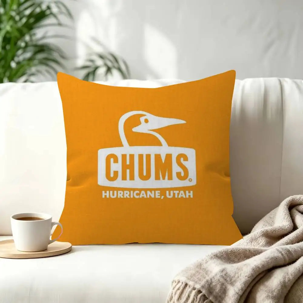 Fashion C-Chums-s Cushion  Decorative Polyester Throw Pillow Cover Square Suitable for Home Office Coffee Shop Decor