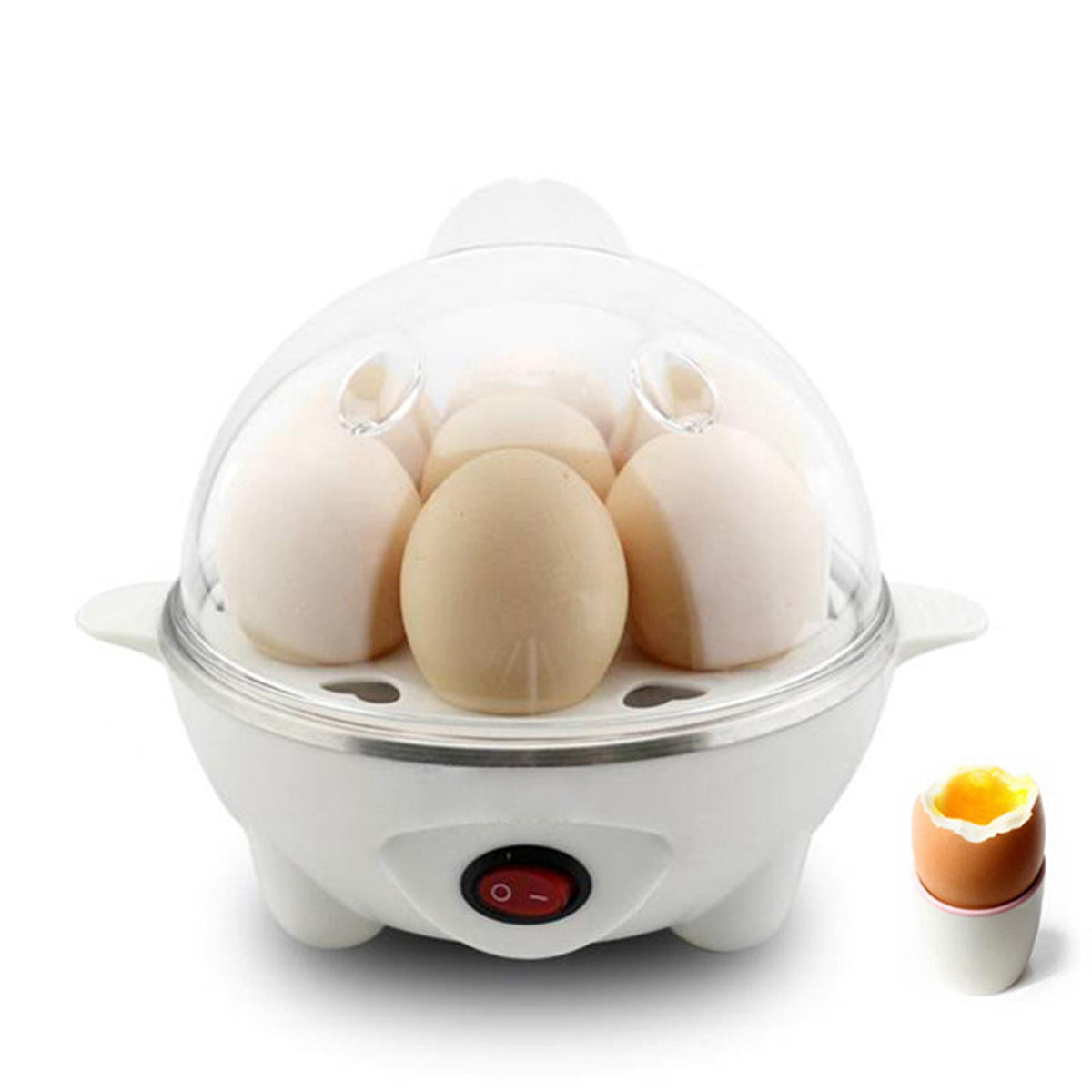 Boiled Egg Cooker Plug EU Cookware Stainless Multifunctional Egg Steamer for Cooking Breakfast