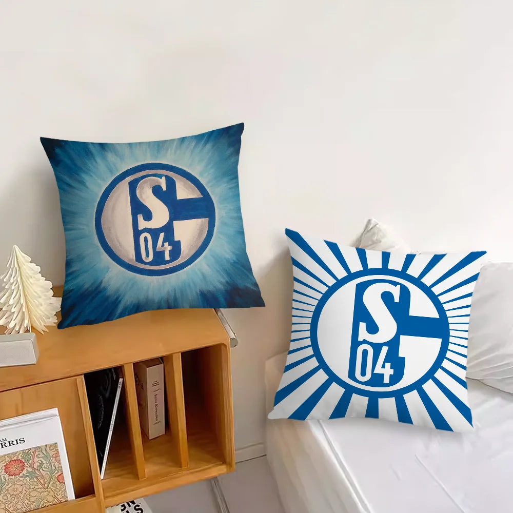 Football Club S-Schalke 04 History Cushion Cover Living Room Headboard Office Cushion Bedroom Cushion Sofa Nap Time Pillow Case