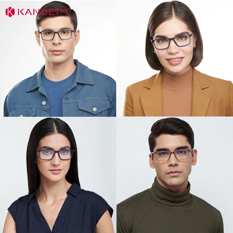 KANSEPT Square Man Glasses Myopia Big Face Glasses for Women Blue Light Lenses to Read Lunette De Lecture Femme Eyeglass Frames