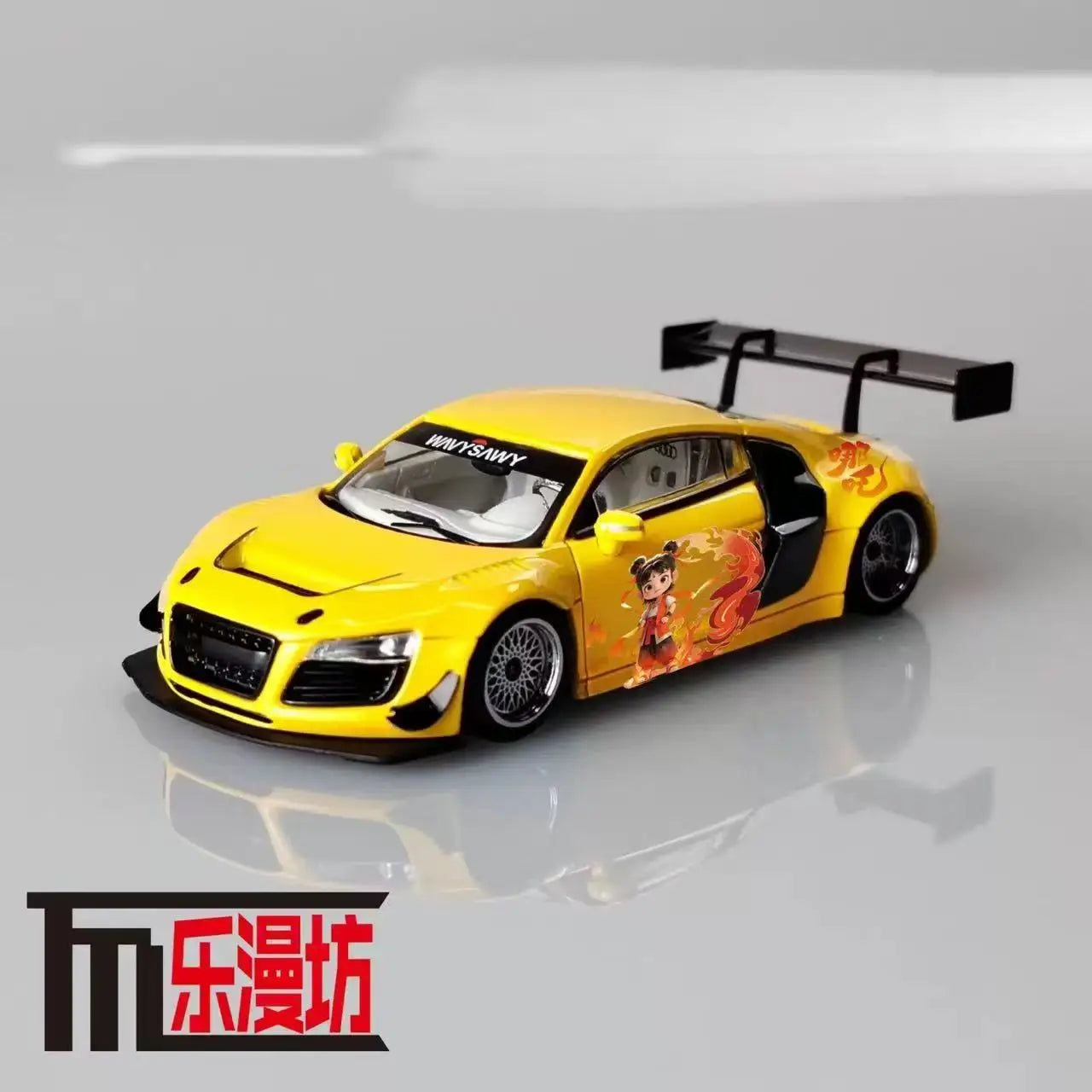 LMF 1:64 R8 LMS Ultra Racing alloy car model