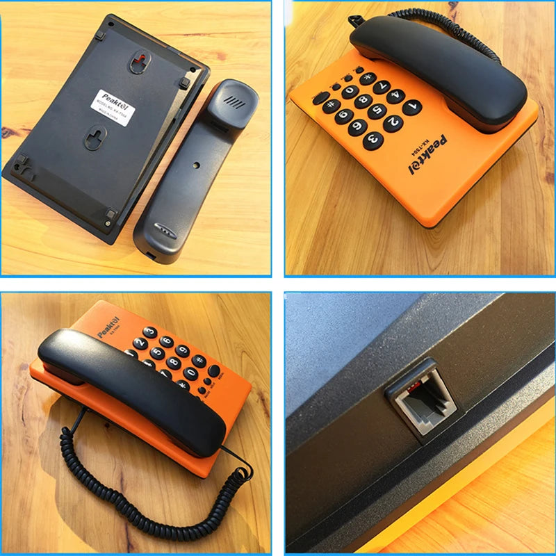 Corded Phone Landline Telephone with Mute, Pause, Hold, Redial, Desktop Phone Landline Радиотелефон for Home, Hotel, Office