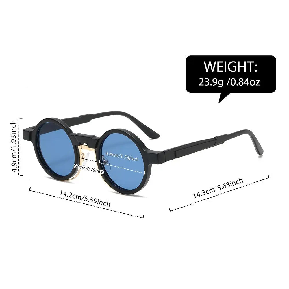 1PC Round Fashion Glasses With A Variety Of Colors To Choose From, Classic Design For Both Men And Women