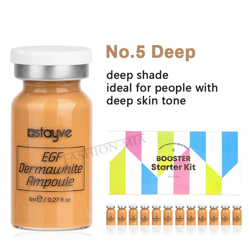 Korea Stayve BB Cream Glow Skin Booster Ampoule Kit Niacinamide/Salmon DNA  Face Foundation Moisturizing Cream Skin Care Beauty
