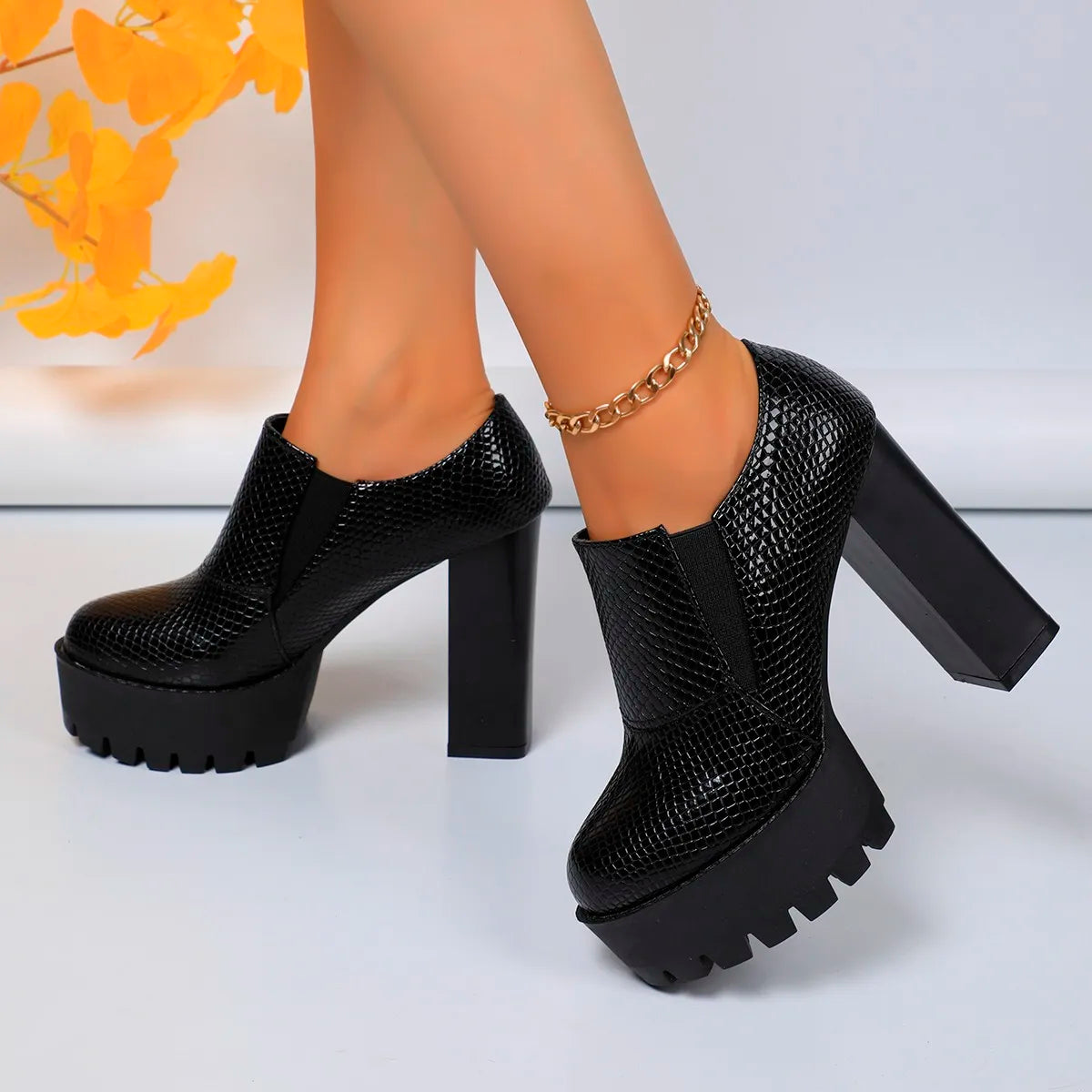 Ladies Shoes 2025 New Brand Slip-on Women's High Heels Hot Sale Round Toe Party Pumps Plus Size Super High Shoes for Women