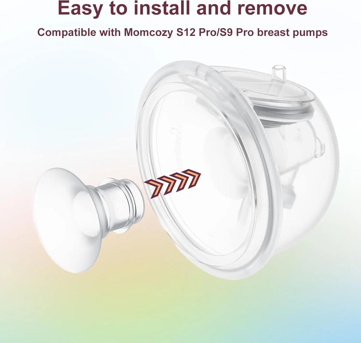 Flange Inserts Compatible with Medela/Spectra/Elvie/Momcozy/XIMYER/YOUHA 24mm Shields/Flanges,Reduce 24mm to Other Size