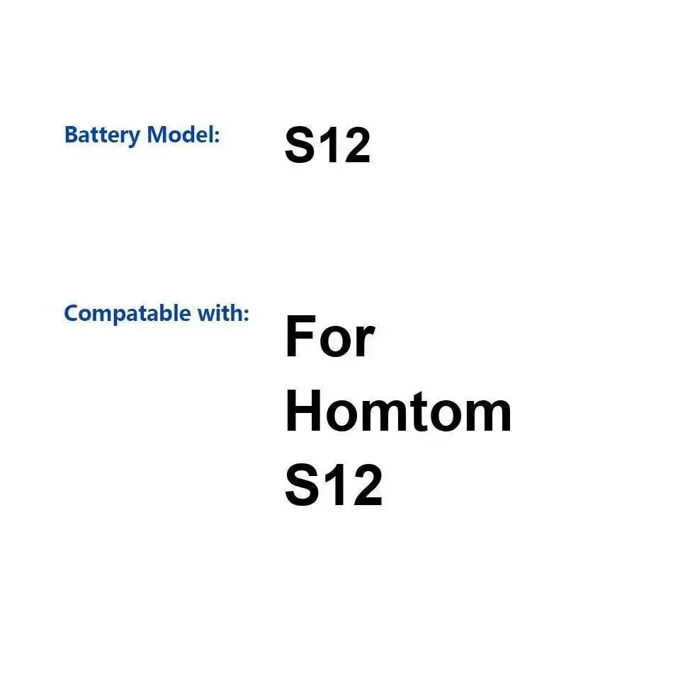 Mobile Phone Battery Environmentally Friendly 2750Mah For Homtom S12