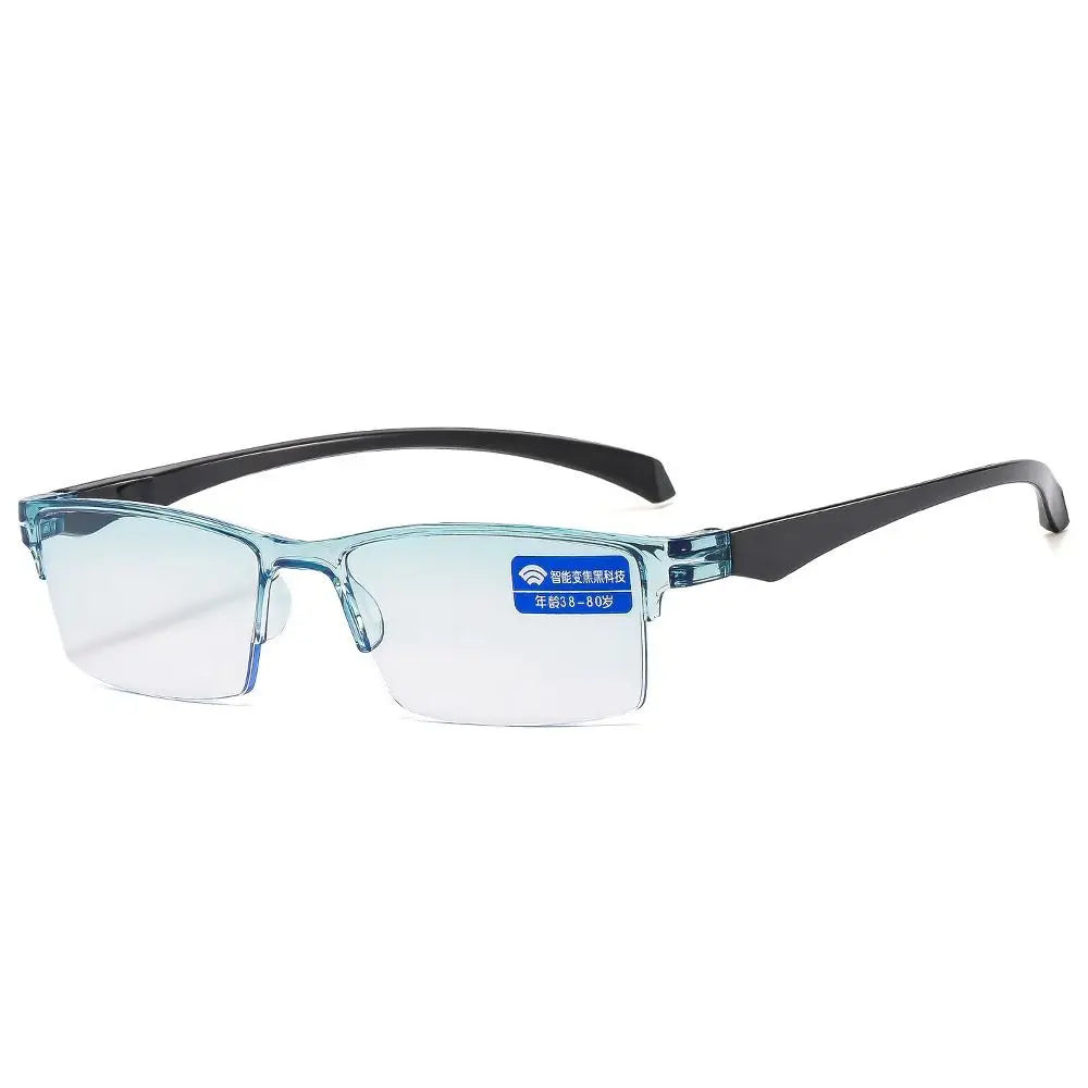 Smart Automatic Zoom Eyeglasses Anti-Blue Light Reading Glasses Men Women Square Frameless Optical Spectacle Computer Eyewear