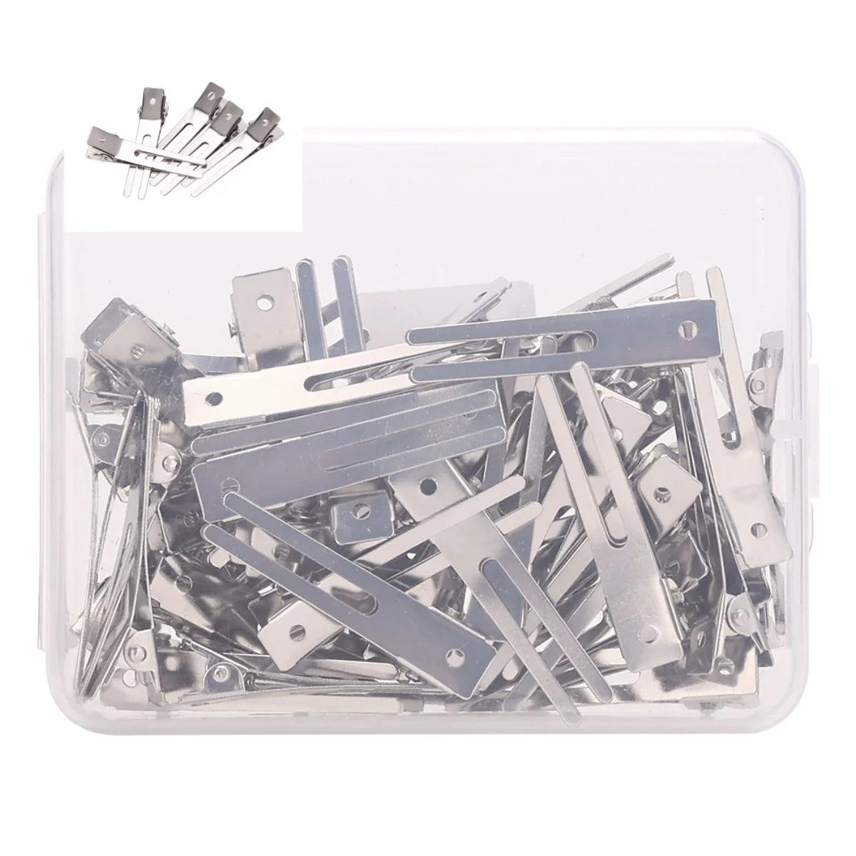12/35/50/70/80Pcs Positioning Metal Hair Clips Hairpins for Women Styling Tools Barber Hair Cut Clamps DIY Curls for Salon