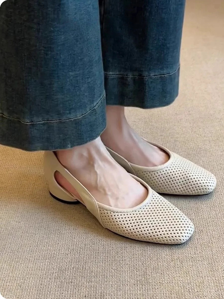 Ladies Shoes 2025 Fashion Shallow Women's High Heels New Slip-on Casual Hot Sale Soft Bottom Best Seller Flat Low Heels Zapatos