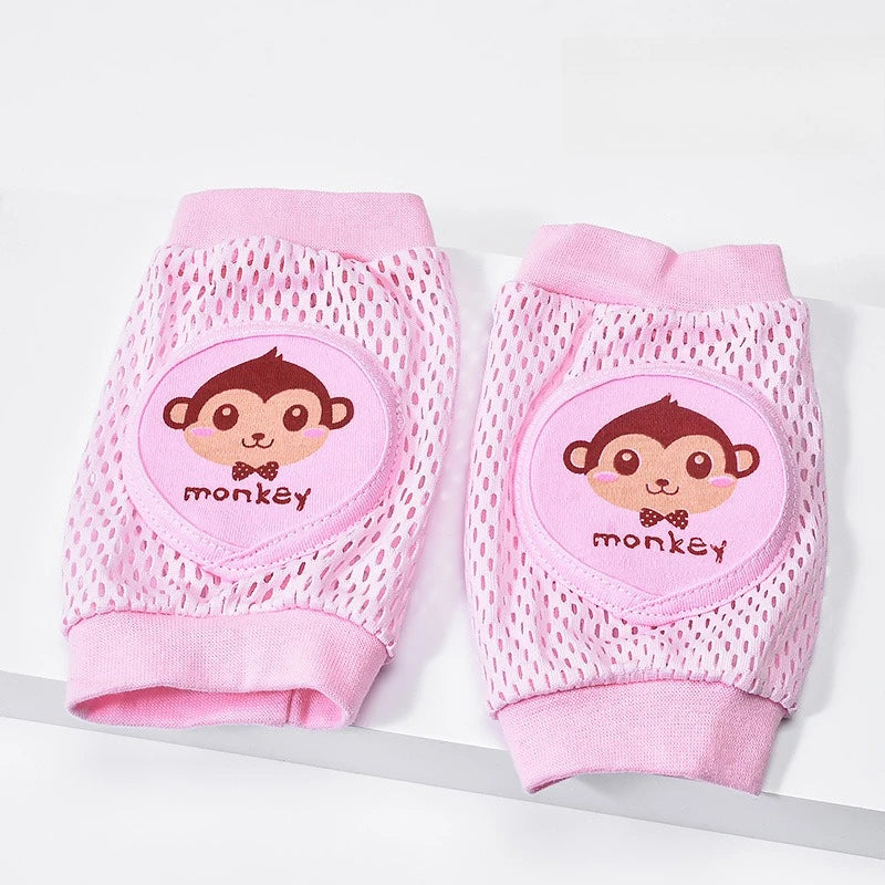 Baby Knee Pads 1 Pair - Thin Summer Crawling Protection, Anti-Fall Learning to Walk Gear for Infants & Toddlers