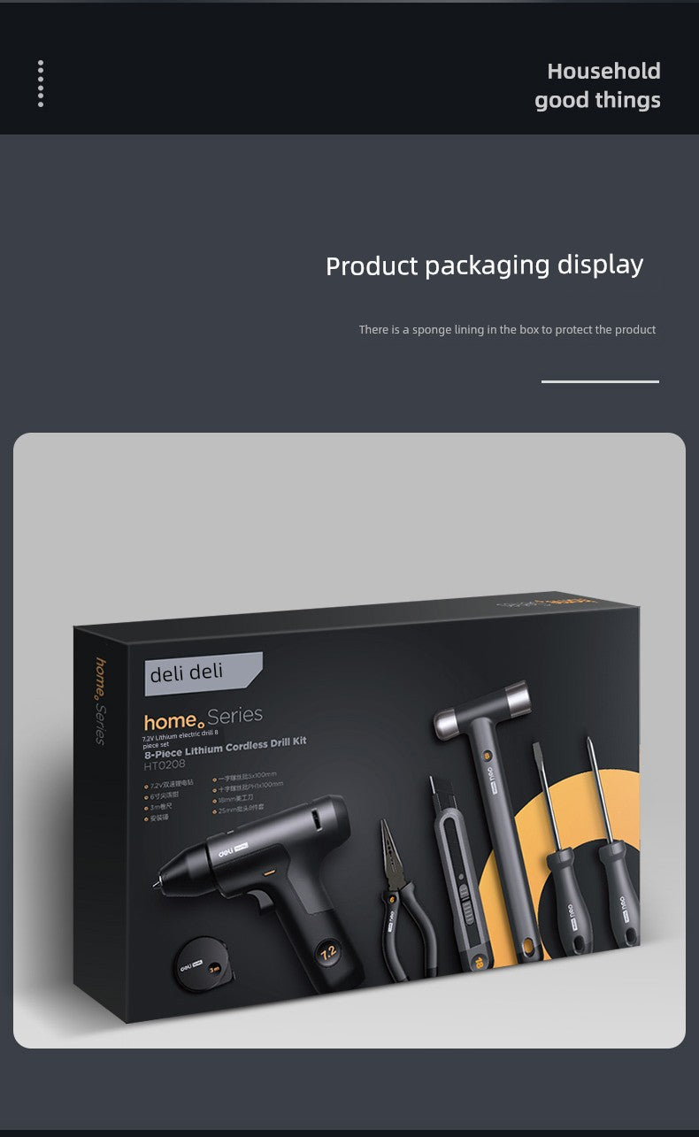 Deli Tools Household Hardware Car Tool Set