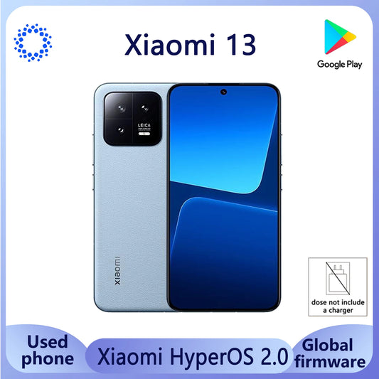 Xiaomi 13 5G Smartphone HyperOS 2.0 67W charge 4500mAh battery capacity celular IP68 full screen unlocked used phone no charger