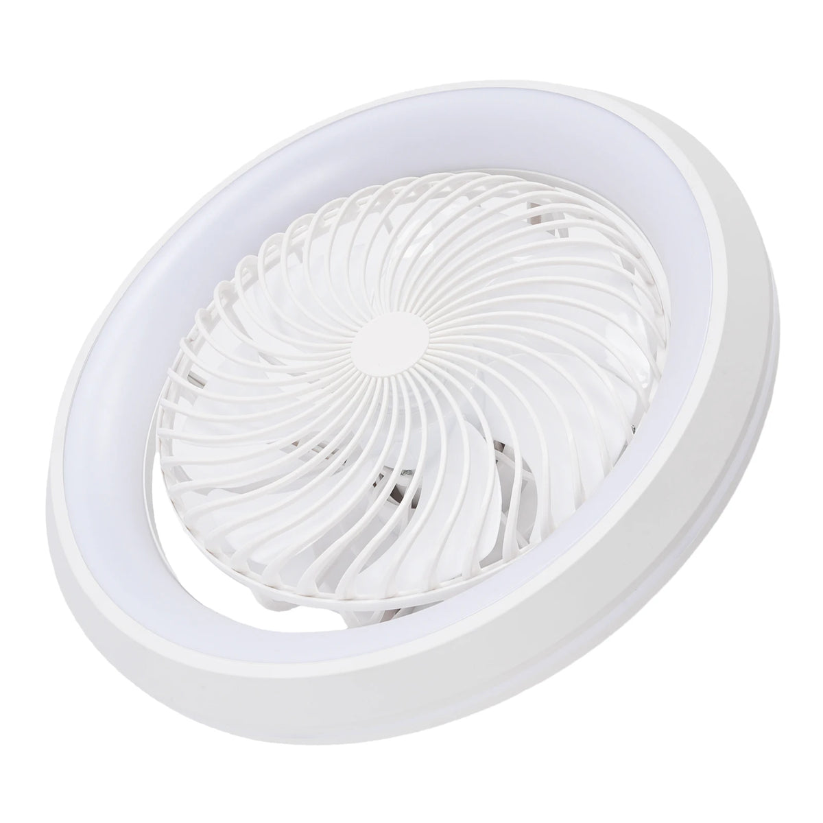 360 Degree Enclosed Circular Fan Light with Remote Control, 3-color Light, Ceiling Light for Living Room, Bedroom, Dining Room