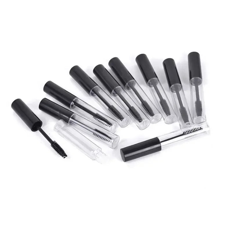 10/20/50Pcs 10ml Empty Mascara Tube DIY Wand Eyelash Cream Container Makeup Packaging Sample Bottle Plastic  Refillable Bottles