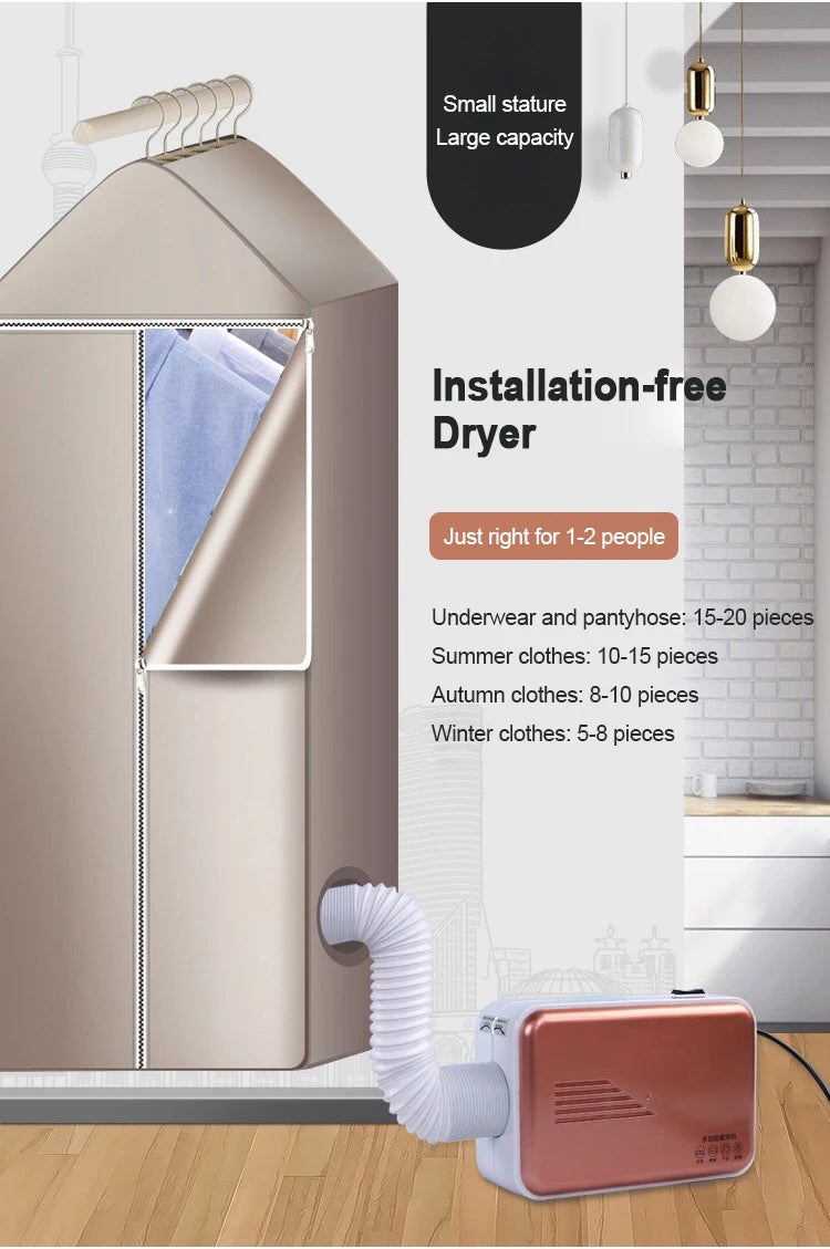 Household Quick Drying Clothes Dryer Small Drying Clothes Dryer Warm Is Dehumidified, Dry Shoes Warm Shoes, Wardrobe Folding