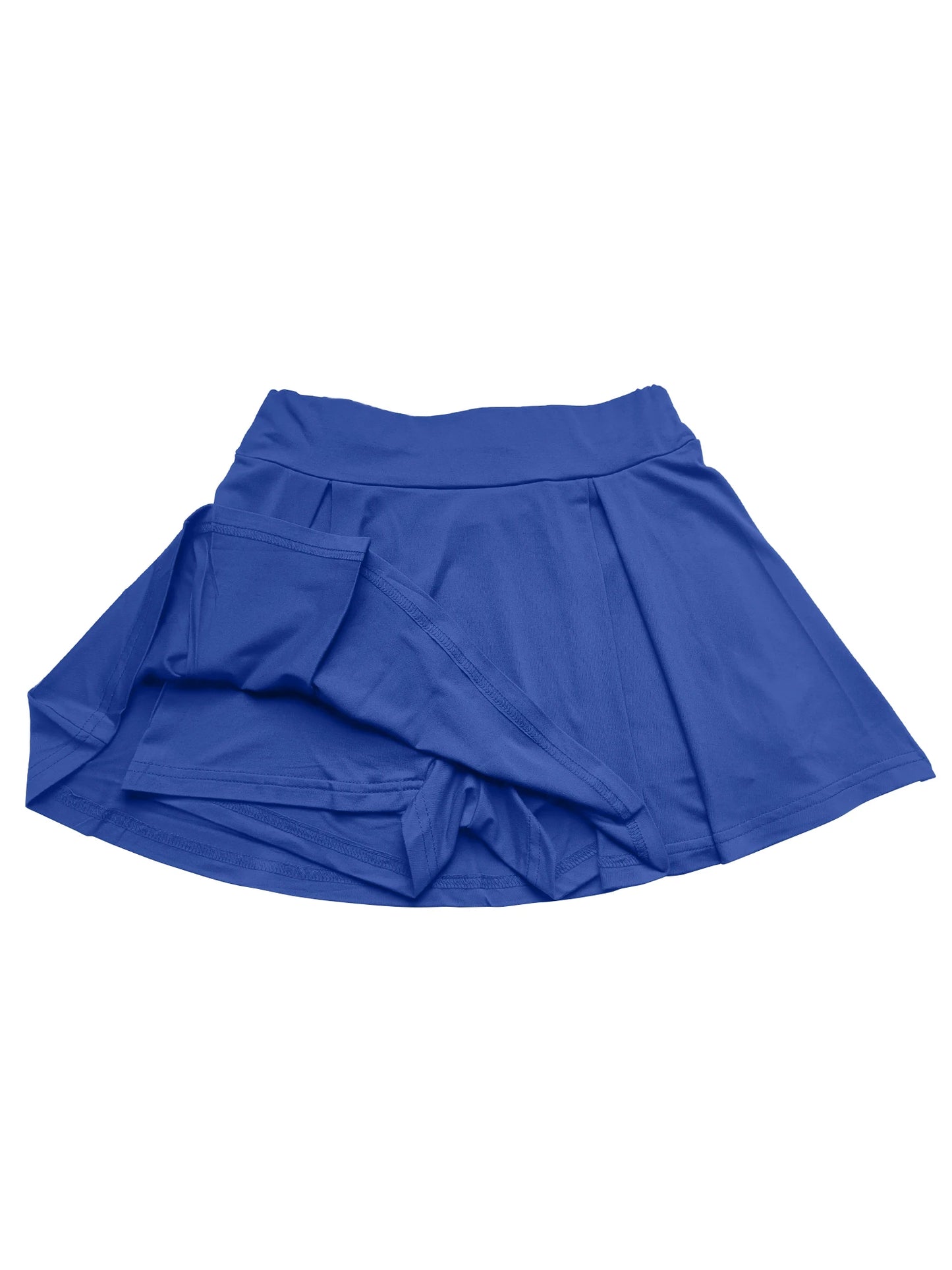 High Waisted Flowy Skort with Built-in Shorts, A-Line Tennis Skirt, Quick-Dry Workout & Casual Wear