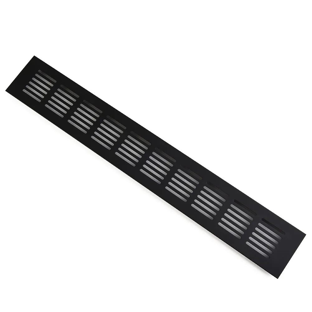 60mm Aluminium Rectangular Cabinet Wardrobe Air Vent Grille Ventilation Cover