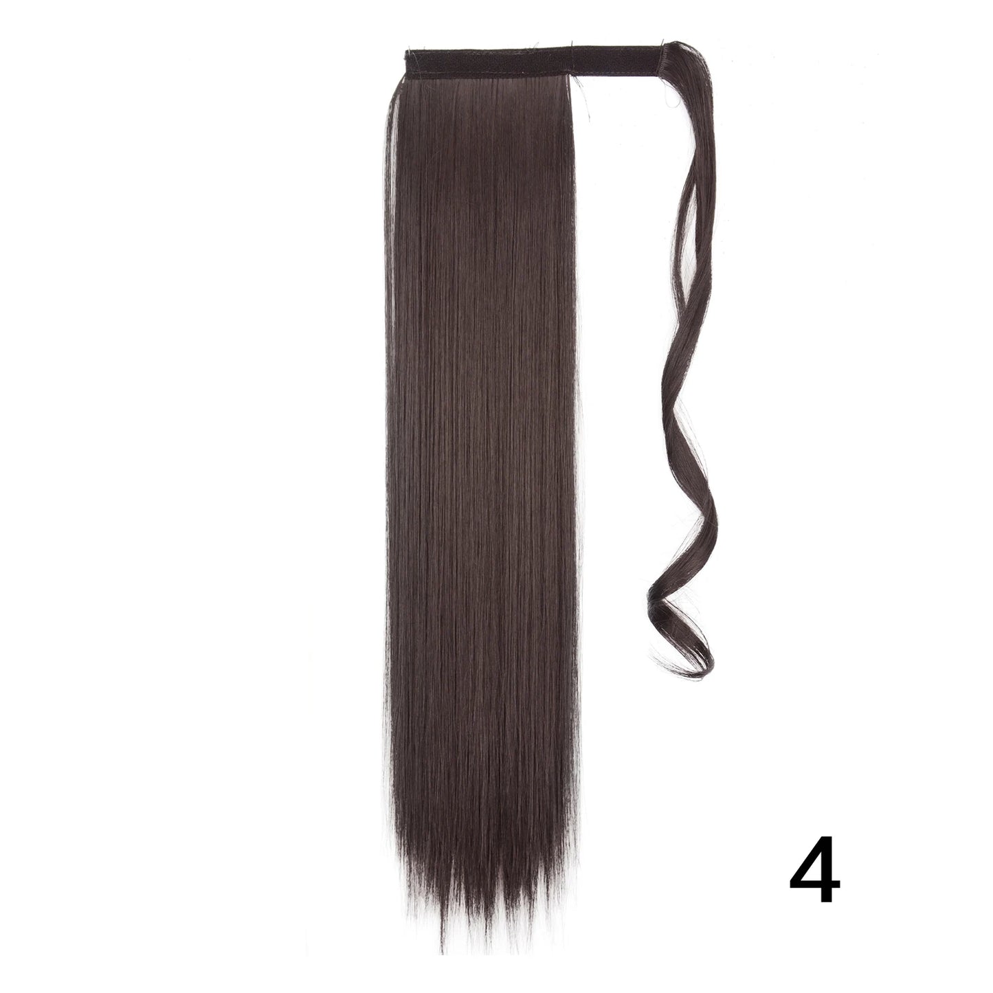 MERISIHAIR Synthetic 22 34 inches Long Straight Ponytail Extensions Heat Resisting Ponytail Brown Blonde Hair Women