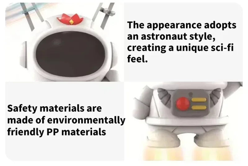 Creative Mini Astronaut Drone Cartoon Spaceman Flying Robot Toys with USB Charging Hand Control Helicopter Kids Gift