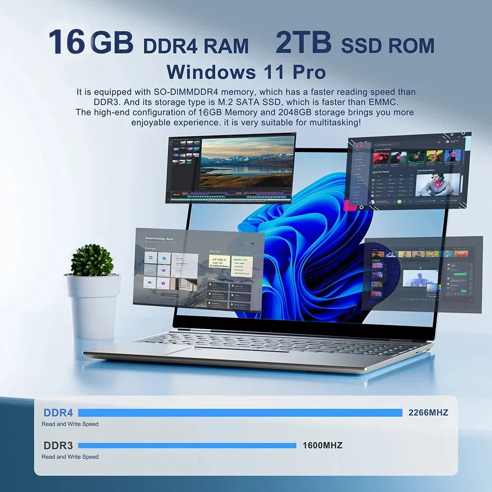 2026 New 14.1" Ultra Slim Laptop 16GB RAM 1/2TB SSD Windows 11 Pro Core i9-10980HK Notebook HD Games Office Study Computer