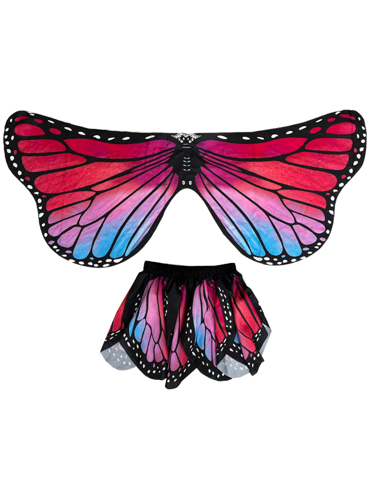 Halloween Kids Butterfly Costume Girl Fairy Butterfly Wings Blue Pink Purple Costume