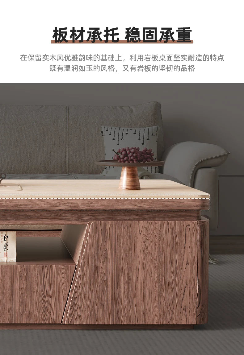 Modern Home Coffee Tables Storage Shelf Table Basse Table Sturdy Frame Easy Suitable Mesa De Centro Sala Living Room Furniture