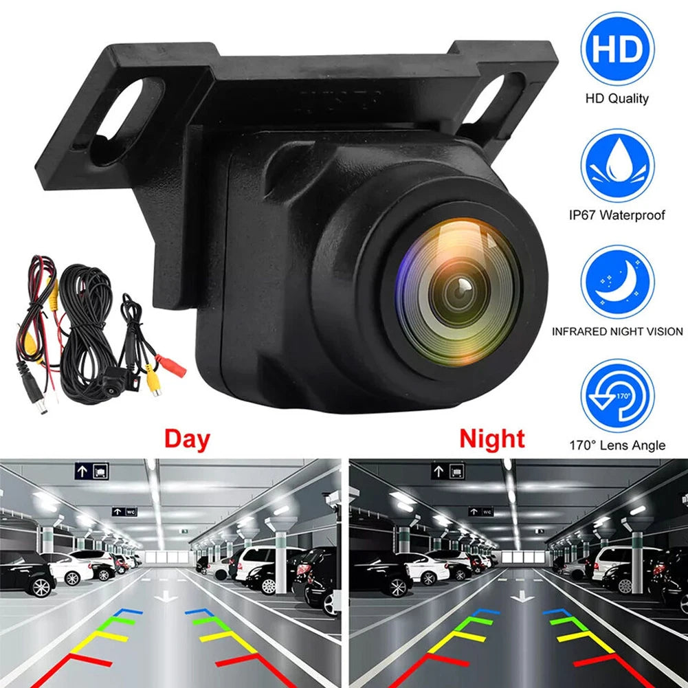 720P AHD Vehicle Rear View Reverse Camera 170 Degree Lens Night Vision Parking Assistance Camera CVBS Rear Camera HD Color Image