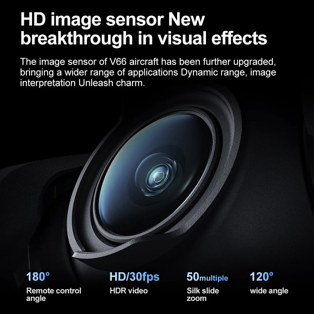 V66 Mini Drone With Camera 8K HD WiFi FPV Drone Obstacle avoidance Pocket Remote Control Helicopter Quadcopter Gift For Kids Toy