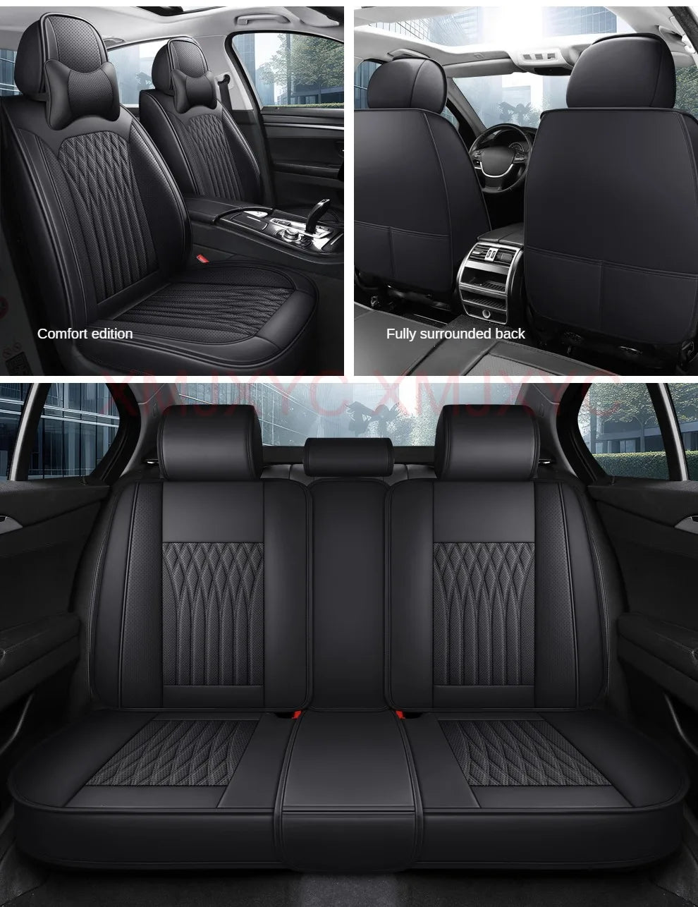 Pu Leather Universal Car Seat Cover for Mercedes A-Class W168 W169 W176 W177 A-Klasse A180 A190 A200 A220 A250 Auto Accessories