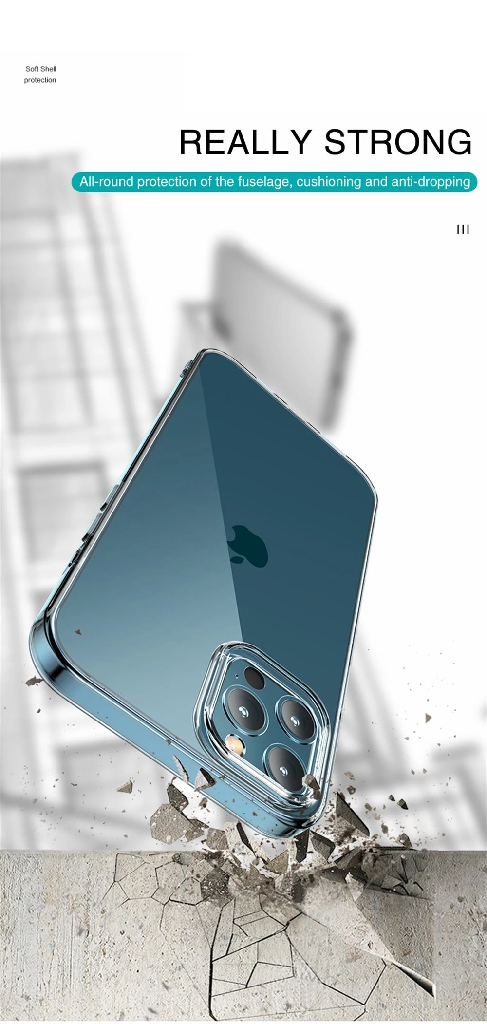 Clear Case For iPhone 16 15 14 13 12 11 Pro Max 16e Silicone Cover For iPhone 13 Mini X XS Max XR 7 8 Plus Transparent Cover