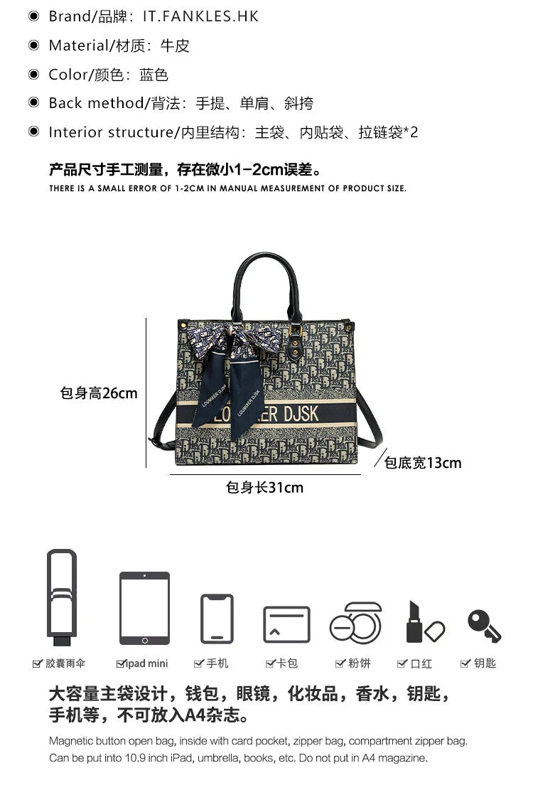 Luxury Brand Designer Diaper Bag Elegant Minimalist Leather Tote For Women Large Capacity Stylish Crossbody Shoulder Bag