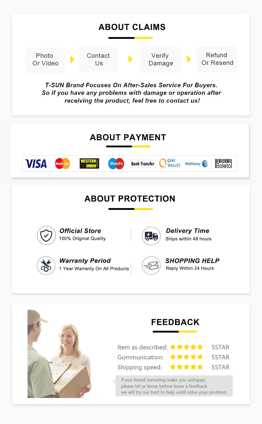 T-SUN 7LEDS Solar Spotlight IP65 Waterproof Solar Garden Light Solar Wall Light Solar Light With Fixed Color Solar Lamp Outdoor