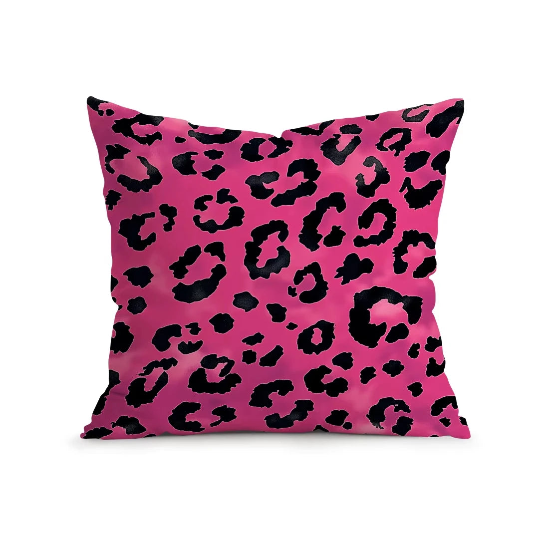 Pink Leopard Print Pillow Cover | Printed Decorative Cushion Case, Modern Home Decor Accessory for Sofa, Bedroom