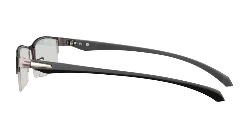 2022 Transition Photochromic Multifocal Reading Glasses Men's Smart Progressive Anti Blue Ray Half-Frame Hyperopia Eyewear +2.5