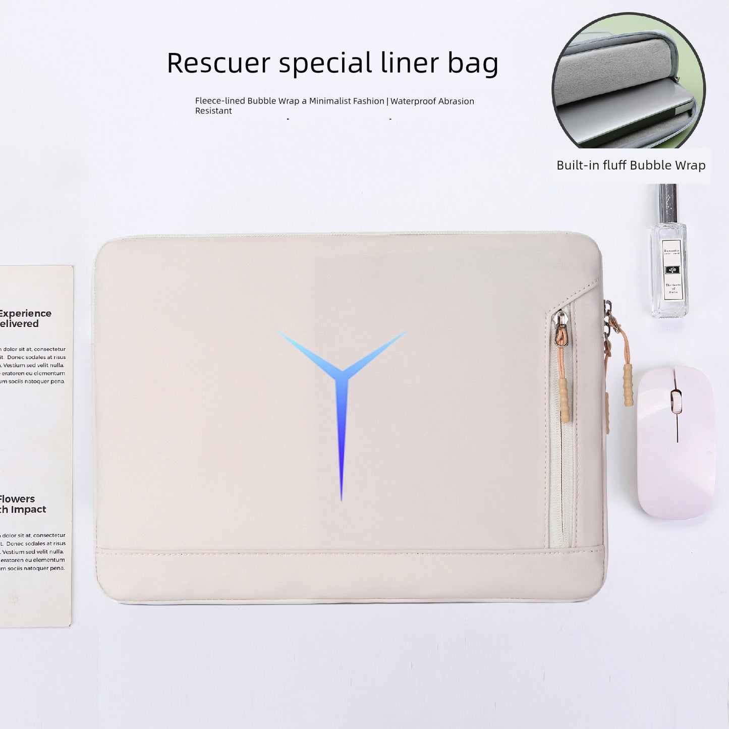 Suitable for Lenovo Saver Y9000p Laptop Liner Bag Y9000 Game Book R9000/Y7000 Waterproof 2025 Shockproof Fleece-lined Protective Case 15.6-Inch/16-Inch Computer Bag